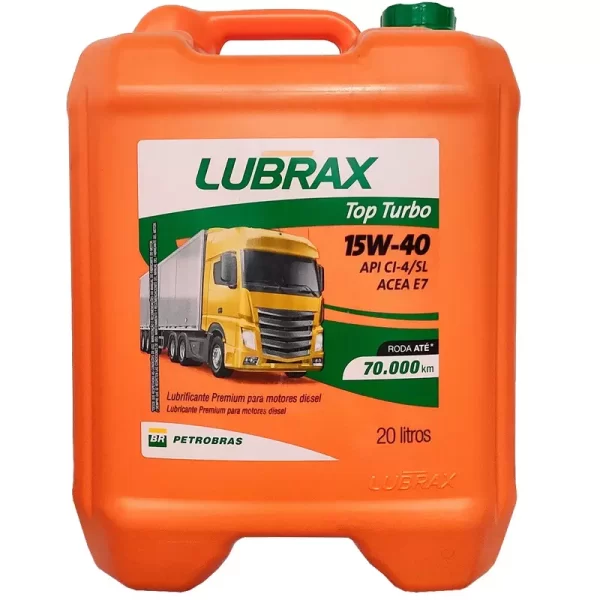 LUBRAX TOP TURBO 15W40 - BB 20L (70.000 KM) - MINERAL